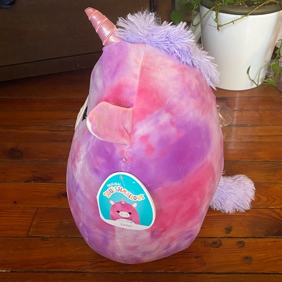 Squishmallow Edden Tie Dye Unicorn 18โ NWT - Picture 4 of 6